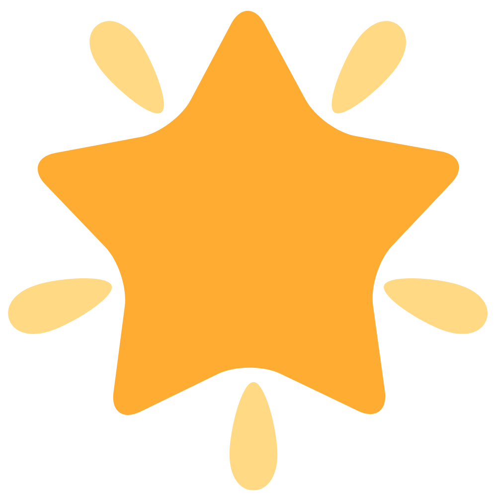 An illustration of a glowing star, representing growth